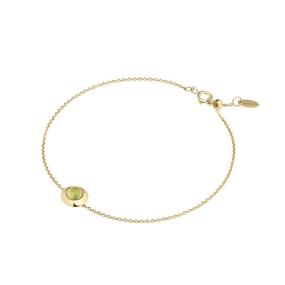 Gems of Cosmo 18K Gold Bracelet w. Olivine