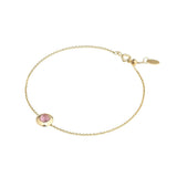 Gems of Cosmo 18K Gold Bracelet w. Rubellite
