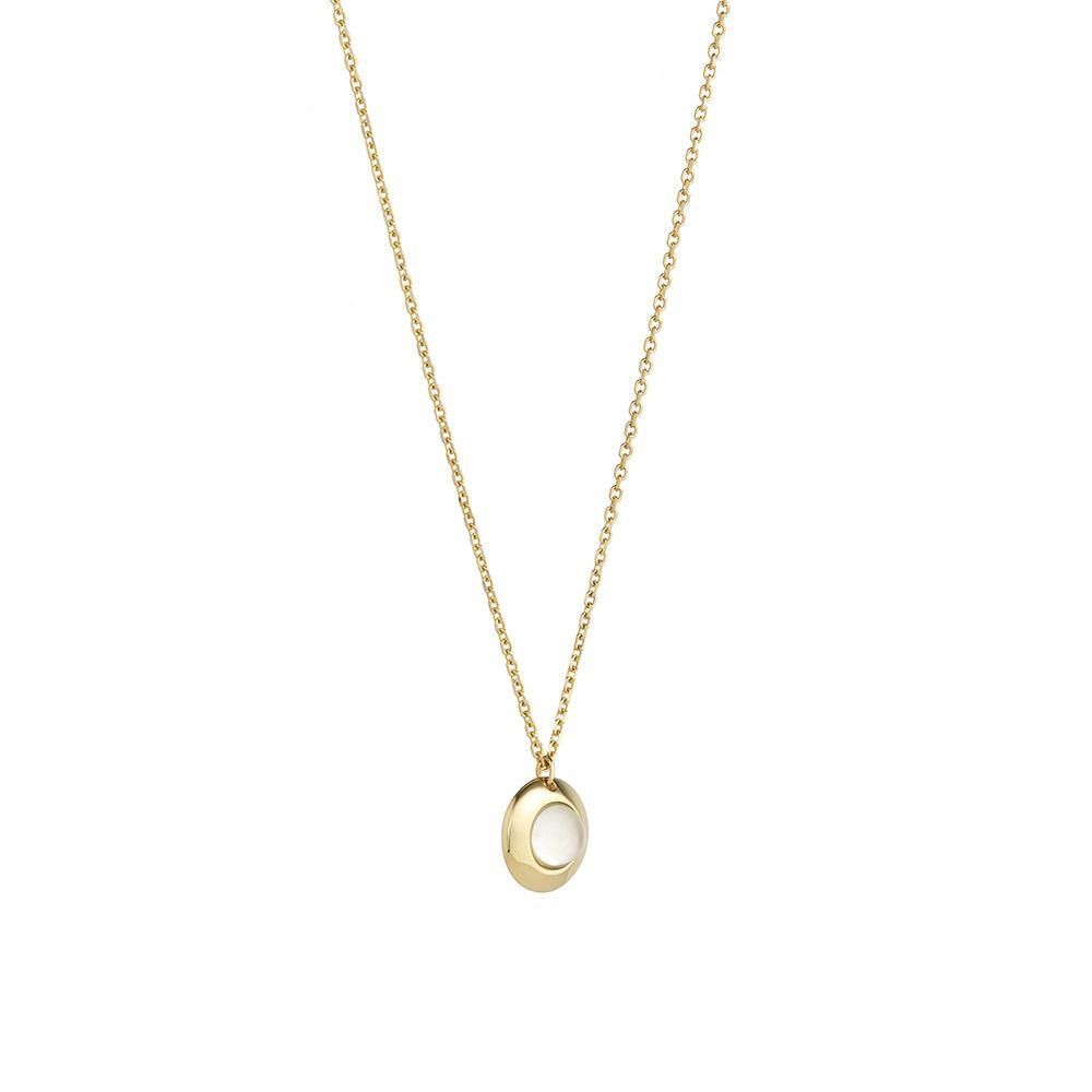 Gems of Cosmo 18K Gold Necklace w. Moonstone