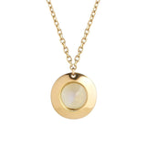 Gems of Cosmo 18K Gold Necklace w. Moonstone