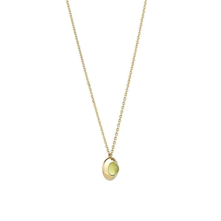 Gems of Cosmo 18K Gold Necklace w. Olivine