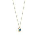 Gems of Cosmo 18K Gold Necklace w. Topaz