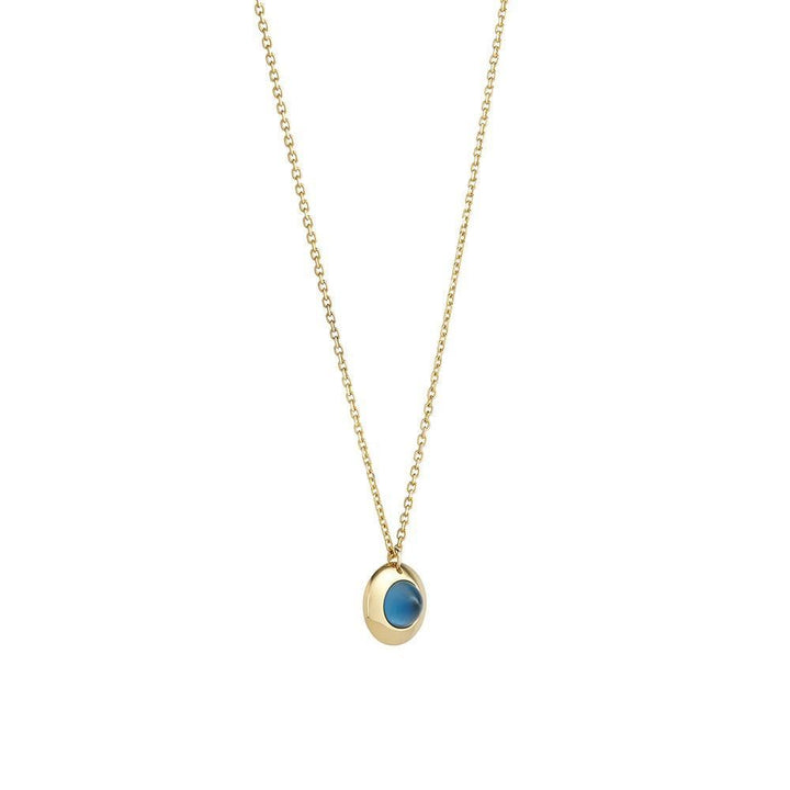 Gems of Cosmo 18K Gold Necklace w. Topaz