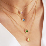 Gems of Cosmo 18K Gold Necklace w. Chrome diopside