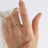 Gems of Cosmo 18K Gold Ring w. Olivine