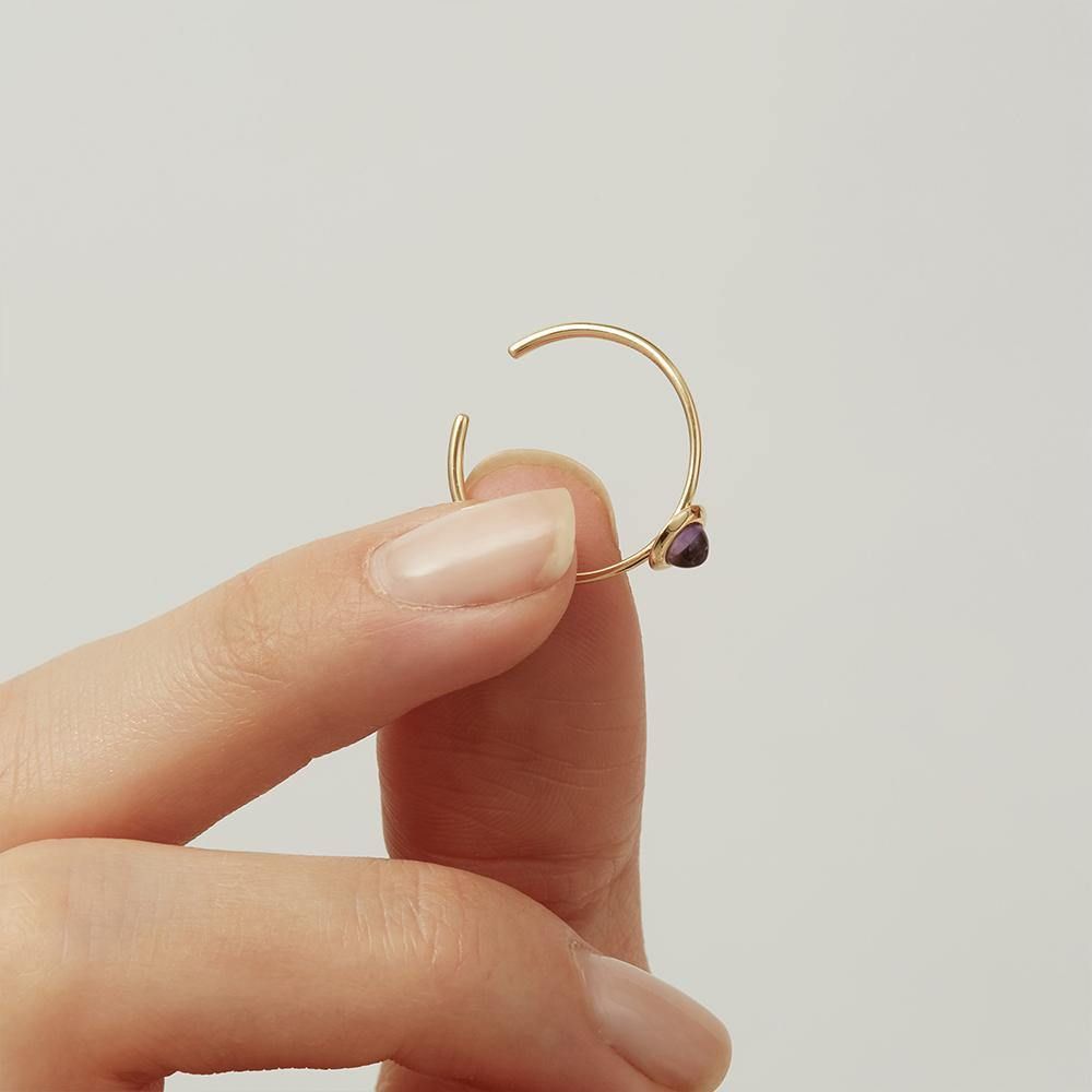 Gems of Cosmo 18K Gold Ring w. Amethyst