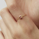 Gems of Cosmo 18K Gold Ring w. Rubellite