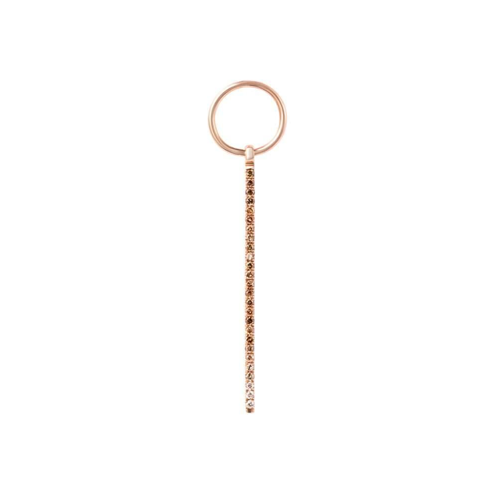 ICON FINE Drop 18K Rosegold Earrings w. Diamond