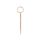 ICON FINE Drop 18K Rosegold Earrings w. Diamond