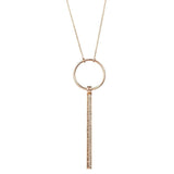 ICON FINE Drop 18K Rosegold Necklace w. Diamond