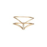 ICON FINE 18K Gold Ring w. Diamond
