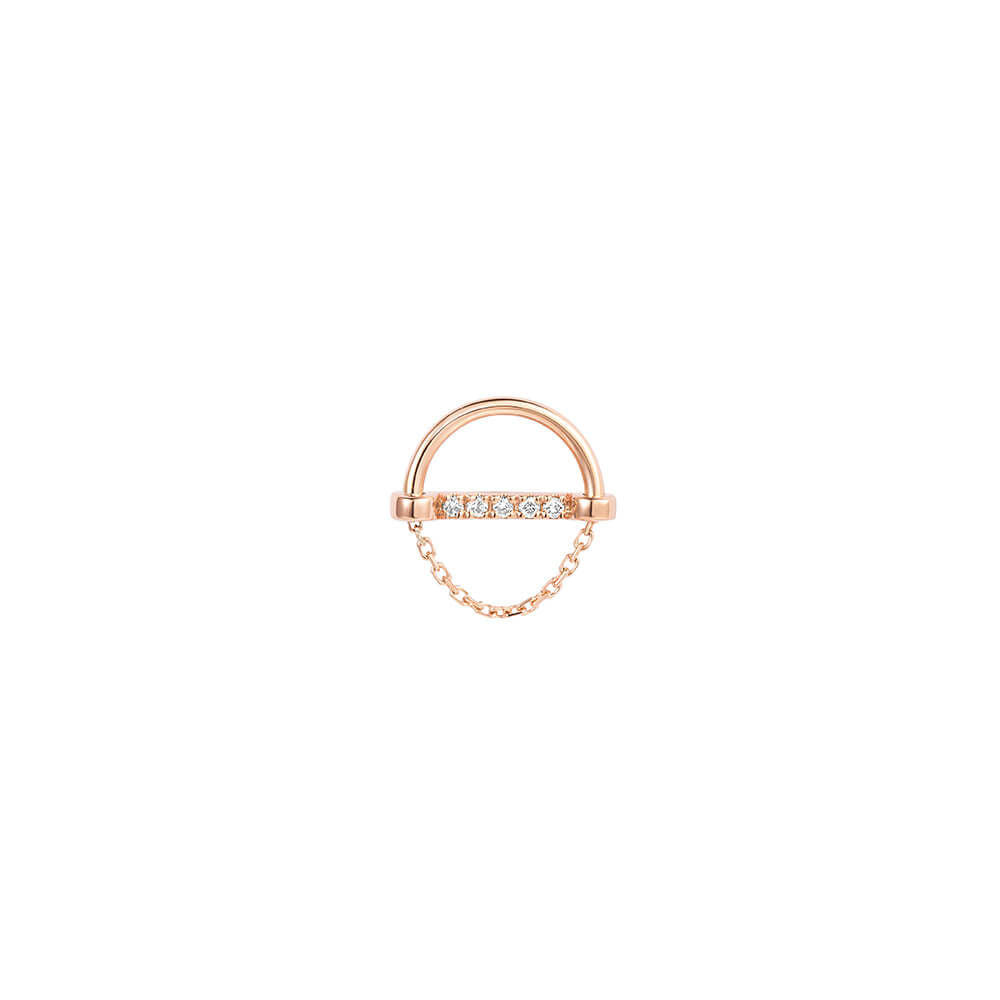 ICON FINE 18K Rosegold Studs w. Diamond