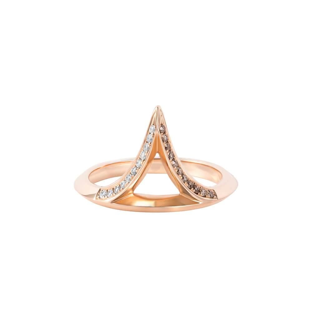 ICON FINE Spire 18K Rosegold Ring w. Diamond