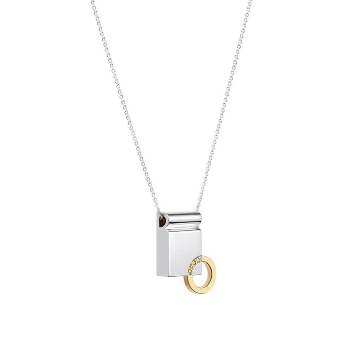 Icon Infinity 18K Forgyldt eller Sølv Halskæde m. Diamant