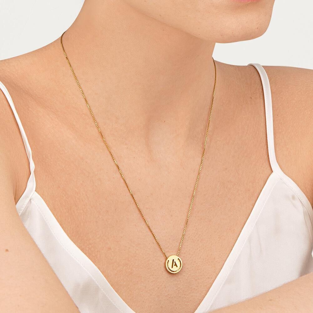 ABCs - R 18K Gold Plated Halskette