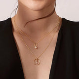 Astra Moonlight 18k Gold Halskette w. Pearl & Diamond