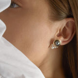 Cosmo Mini Cloud 18K Gold Ohrringe w. Perle