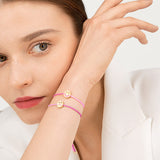 FRIENDS Turn Me Over Rose Pink 18K Gold Plated Bracelet