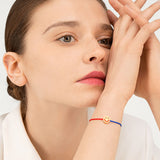 FRIENDS Turn Me Over Red & Blue 18K Gold Plated Bracelet