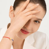 FRIENDS Turn Me Over Red & Blue 18K Gold Plated Bracelet