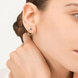 Orbit Infinity Cube Gold Plated Earrings