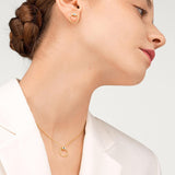 Orbit Infinity Iris Gold Plated Necklace