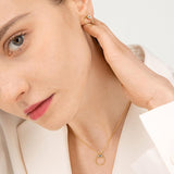 Orbit Infinity Iris Gold Plated Necklace