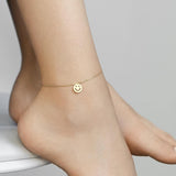 FRIENDS Happy Mini 18K Gold Plated or Silver Anklet