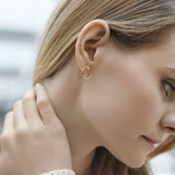 Orbit Infinity Drop Forgyldte Hoops