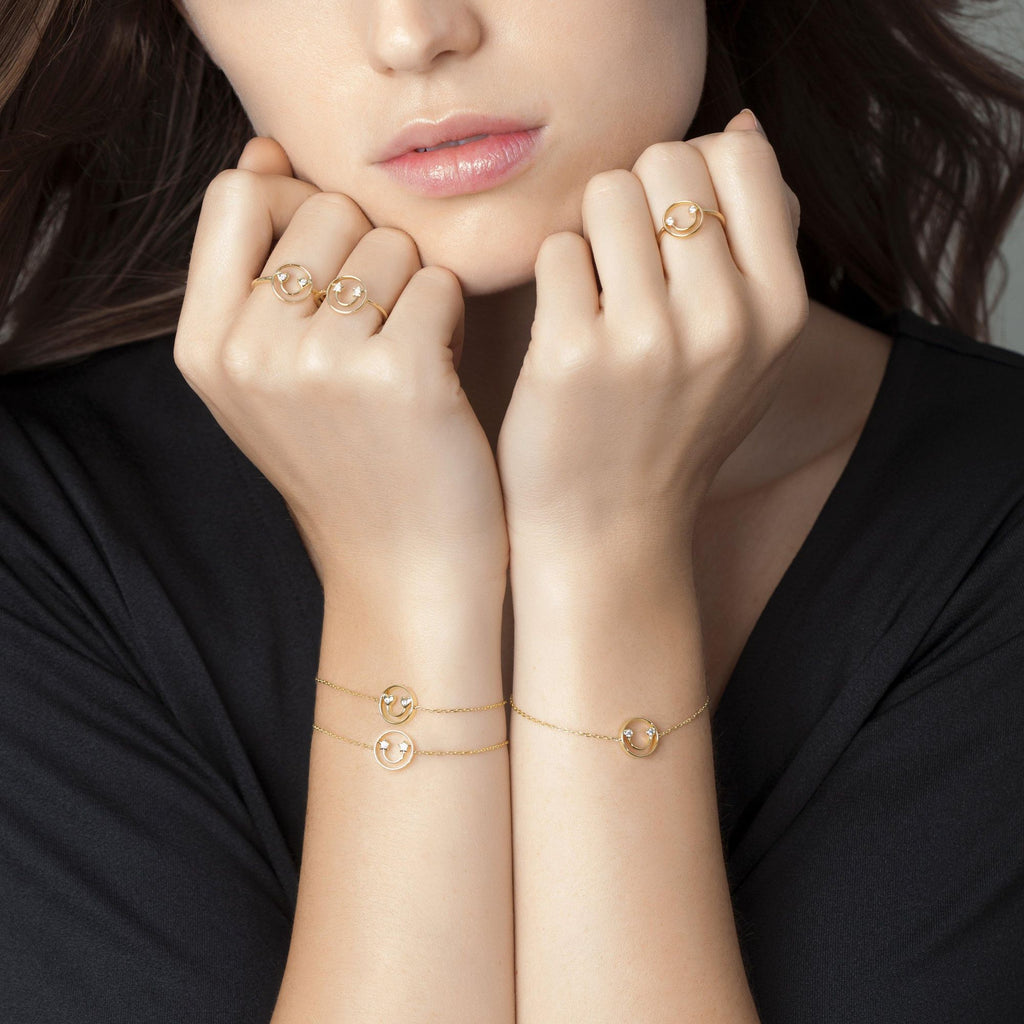 PETIT Jen 14K Gold Bracelet w. Diamond