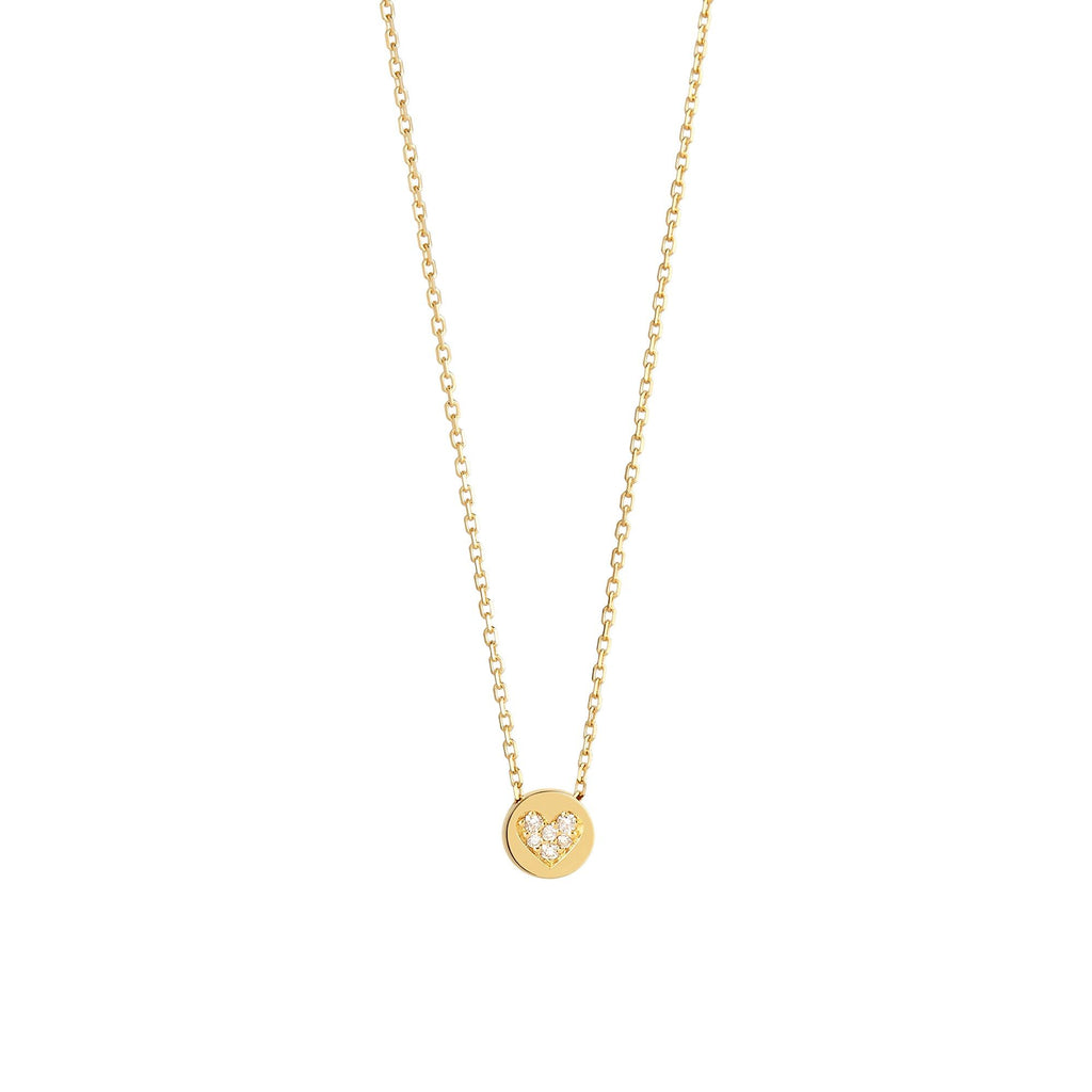 Modern Words Fine Big Love 18K Guld Halskæde m. Diamant