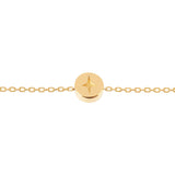 Modern Words Fine Light 18K Gold Bracelet