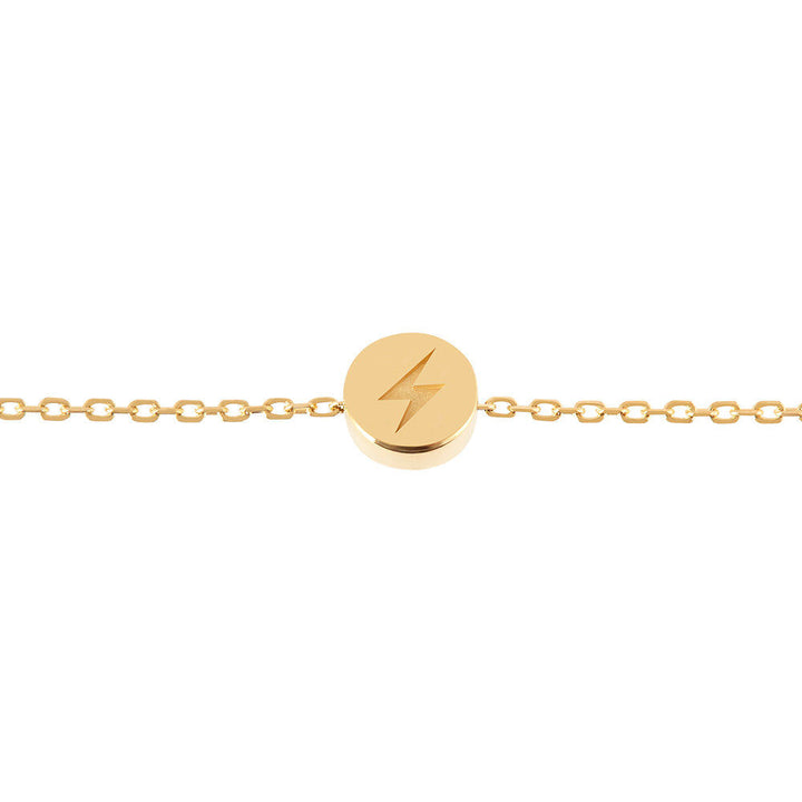 Modern Words Fine Lightning 18K Guld Armbånd