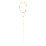 Modern Words Fine Lightning Drop 18K Guld Hoop m. Diamant