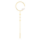 Modern Words Fine Melody Drop 18K Guld Hoop m. Diamant