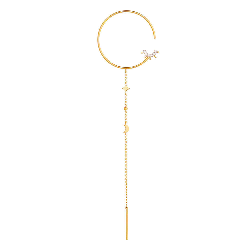 RUIFIER Modern Words Fine Moonlight Drop Earring The Jewellery Room