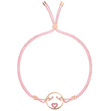 Moyen Flutter Eyes Kabel 18K Roségold Armband mit. Sapphire & Diamond