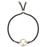 MOYEN XOXO Cord 18K Gold Bracelet w. Diamond