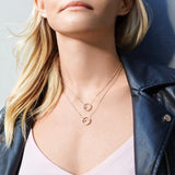 MOYEN XOXO 18K Gold Necklace w. Diamond