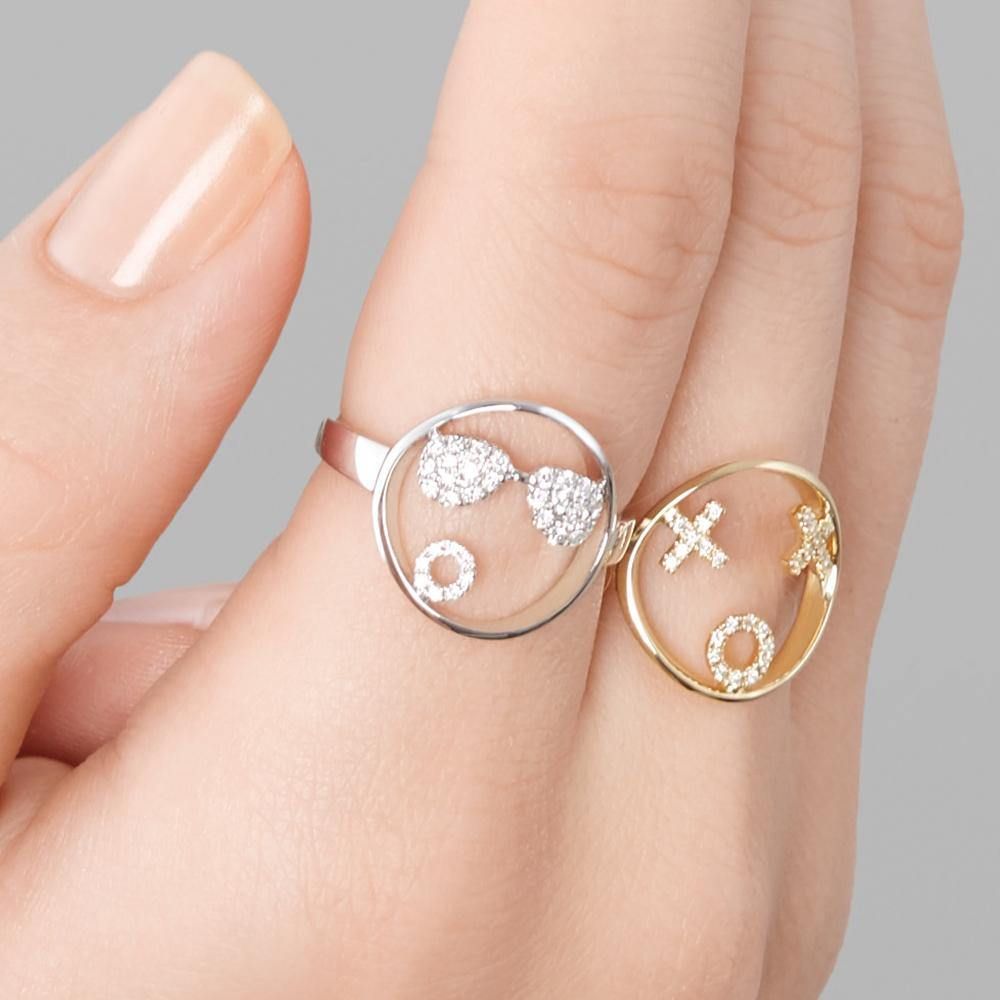 MOYEN Shades 18K Whitegold Ring w. Quartz & Diamond