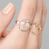 MOYEN Shades 18K Whitegold Ring w. Quartz & Diamond