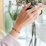 MOYEN XOXO Cord 18K Gold Bracelet w. Diamond