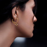 NEXUS Petite Levitate Gold Plated Hoops