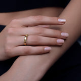 NEXUS Petite Levitate Gold Plated Ring
