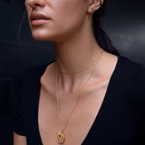 Nexus Spin Gold Plated Halskette