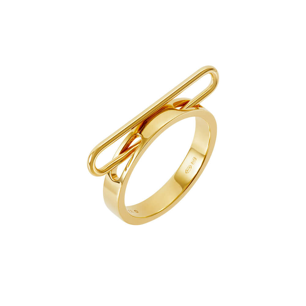 NEXUS Single Levitate Gold Plated Ring