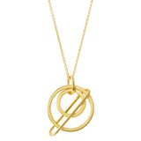 Nexus Spin Gold Plated Halskette