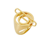 NEXUS Spin Gold Plated Ring