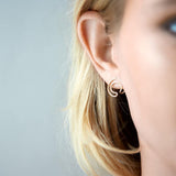 Orbit Fine Solar Gold Plated Earrings