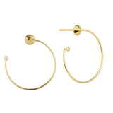 Orbit Fine Eclipse 14K Guld Øreringe m. Diamant